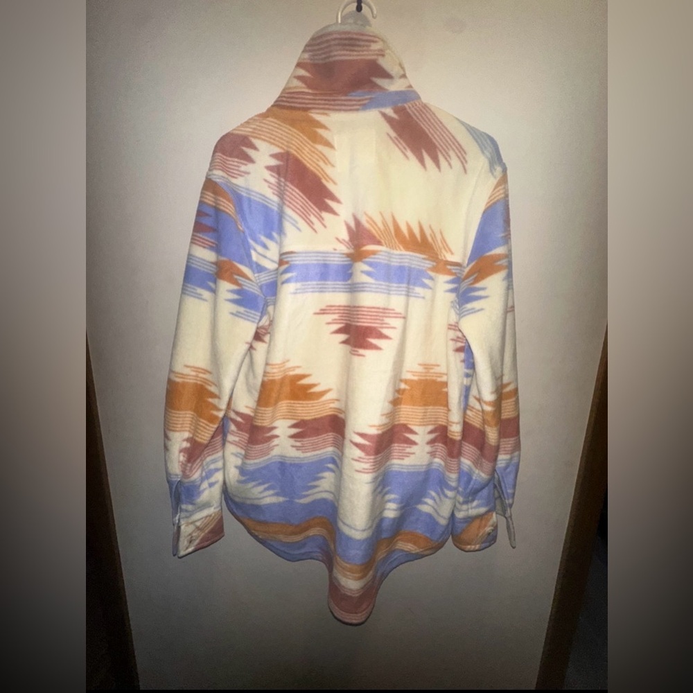Thread & Supply Pastel Aztec Button Down Jacket Size Large - Picture 2 of 6